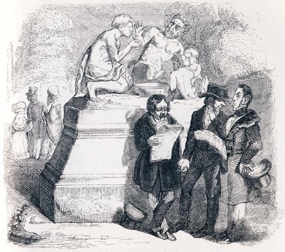 The Satyr and the Passerby - Fables by La Fontaine by Grandville