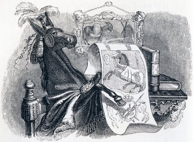 The Mule Boasting About His Genealogy - Fables by La Fontaine by Grandville