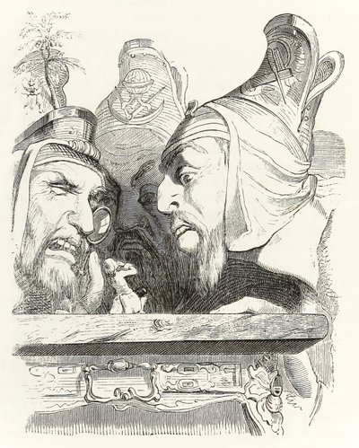 Gulliver Is Inspected by Residents of Brobdingnag, from Gulliver