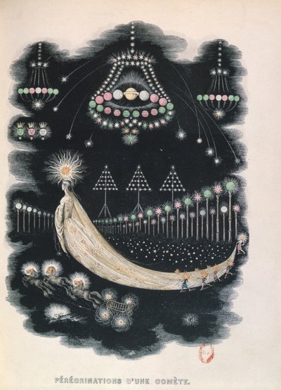 Peregrination of a Comet, possibly a souvenir of Halley
