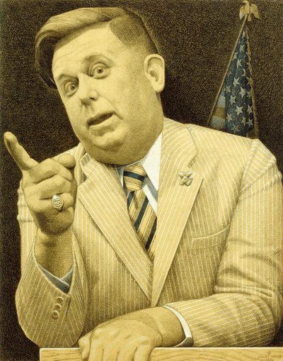 Booster by Grant Wood