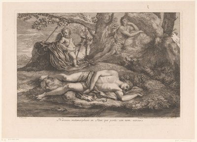 Narcissus and Echo by Gérard Audran