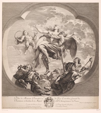 Personification of Time Revealing Truth by Gérard Audran