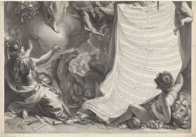 Allegory of the Power of Louis XIV by Gérard Edelinck