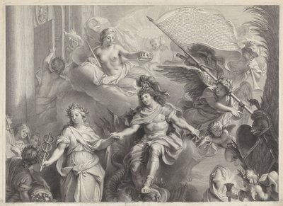 Allegory of the Power of Louis XIV by Gérard Edelinck
