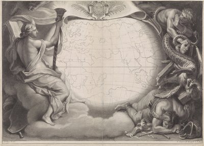 Allegorical Portrait of Louis XIV, King of France by Gérard Edelinck