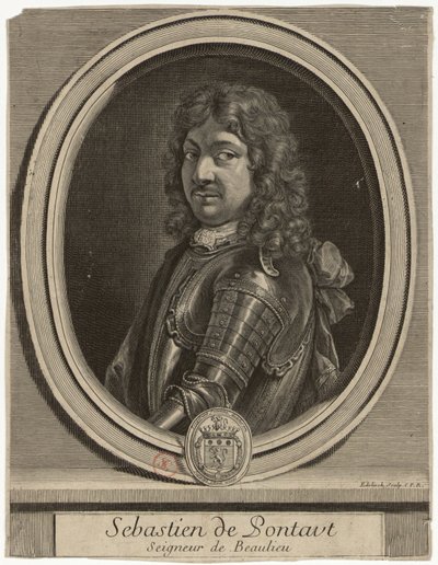 Sébastien de Pontaut Seigneur de Baulieu by Gérard Edelinck