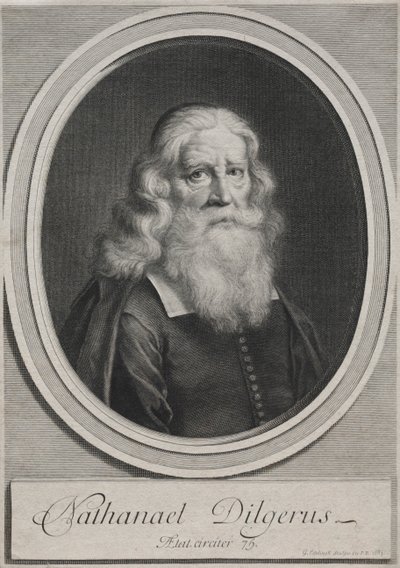 Nathanael Dilgerus, Minister of Danzig by Gérard Edelinck