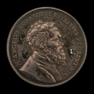 Michelangelo Buonarroti, 1475-1564, Italian Artist obverse, 1673 by Gérard Léonard Hérard