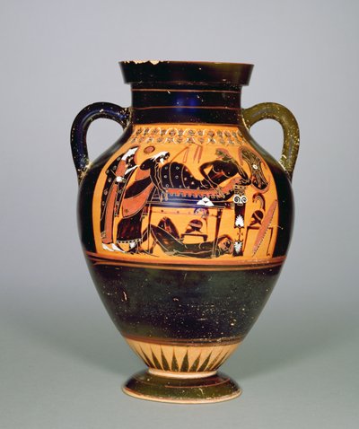 Amphora Depicting Priam and Achilles, c.550 BC by Greek