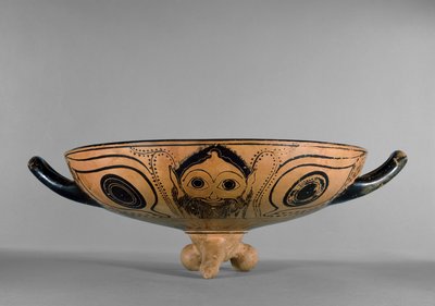 Attic black-figure cup decorated with a Gorgon