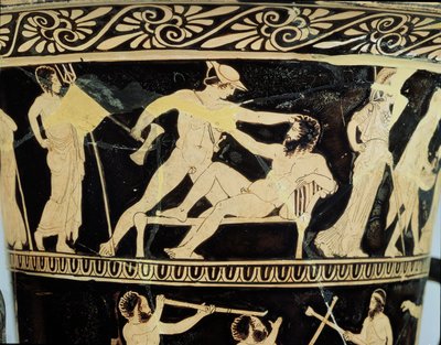 Attic Red-Figure Calyx-Crater (detail) by Greek