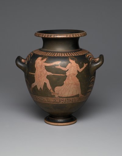 Attic red-figure stamnos, 440-430 BC by Greek