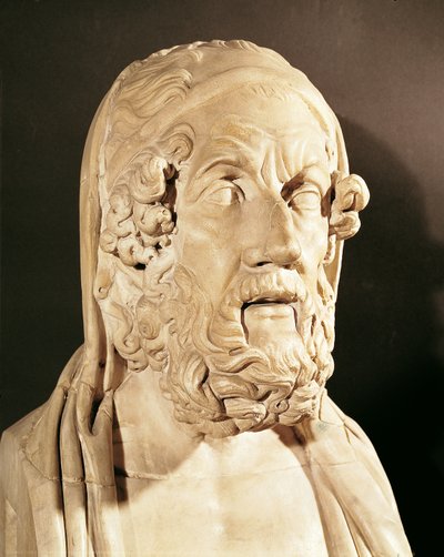 Bust of Homer, Hellenistic Period by Greek