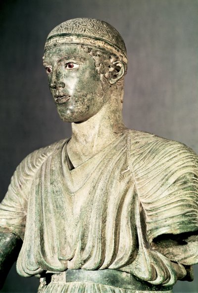 Delphi Charioteer (detail) by Greek