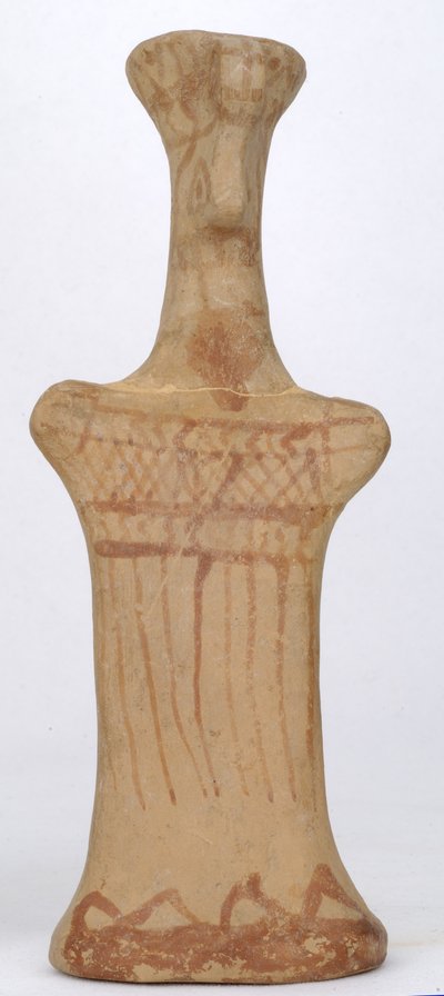 Figurine of a standing female, Boeotian workshop, Archaic Period by Greek