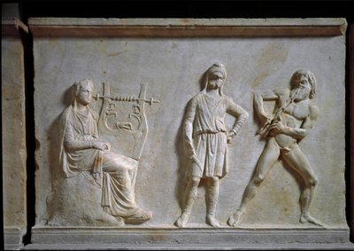 Greek Art: Music Competition Between Apollo and Marsyas by Greek