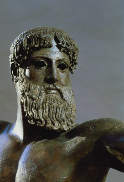 Head of Poseidon (detail) by Greek