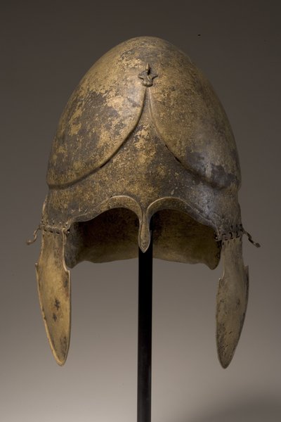 Helmet with Phallic Applique, Chalcidian, 5th-4th Century BC by Greek