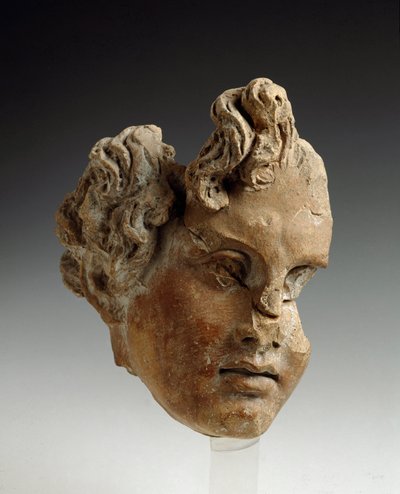 Magna Graecia (Great Greece): Head fragment; from Monte Antenna (Roma); 5th-4th century BC; Rome, Museum of Villa Giulia by Greek