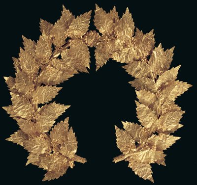 Oak Wreath, Possibly from Attiki, Late Hellenistic to Early Roman Period by Greek