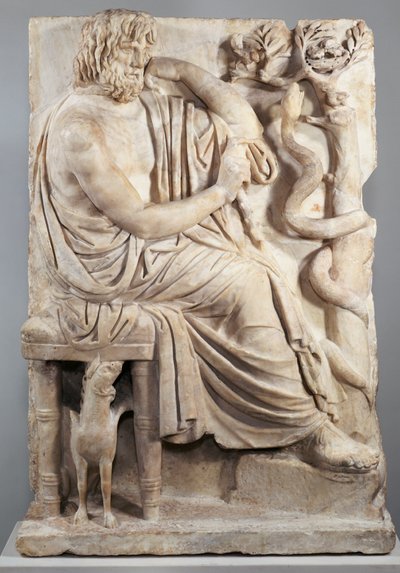 Relief with a Seated Man (The Lansdowne Homer), c.75 BC by Greek