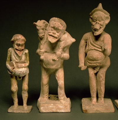 Statuettes of Actors and Actresses (detail) by Greek