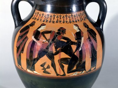 Theseus Fighting the Minotaur (detail) by Greek