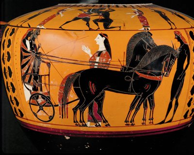 Departure of the warrior in a chariot by Greek Greek