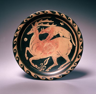 Apulian Red-Figure Dish, attributed to the Lampas Painter, c.350-325 BC by Greek School