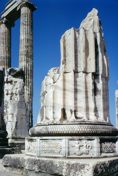 Base of a Column in the Temple of Apollo, c.300 BC by Greek School