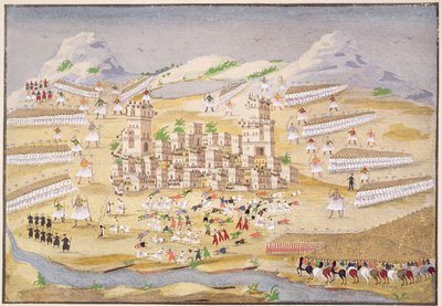 Battles around Thebes (plate 22) from Pictorial History of the Greek War of Independence by General Makryjannis by Greek School