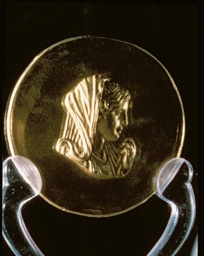 Gold Medal of Olympias, from the Aboukir Treasure by Greek School