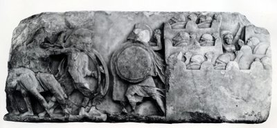 Section of the Frieze of The Nereid Monument at Xanthus, circa 4th Century BC by Greek School