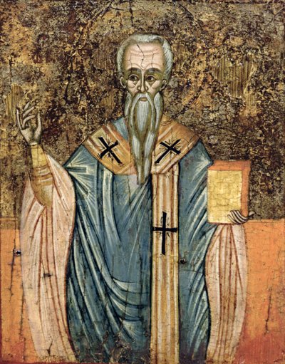 St. Cyril of Alexandria, Icon by Greek School
