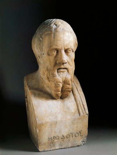 Bust of Herodotus, 4th century BC by Greek or Roman