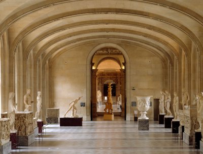 View of the Daru Room of the Louvre Museum by Greek or Roman