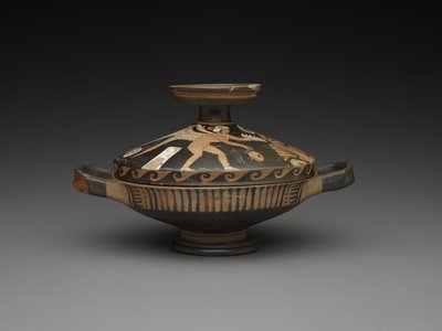 Apulian Lekanis: Head of a Woman and Winged Genie by Greek School