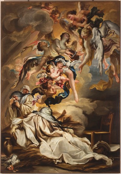 Death of St. Scholastica, circa 1700 by Gregorio De Ferrari