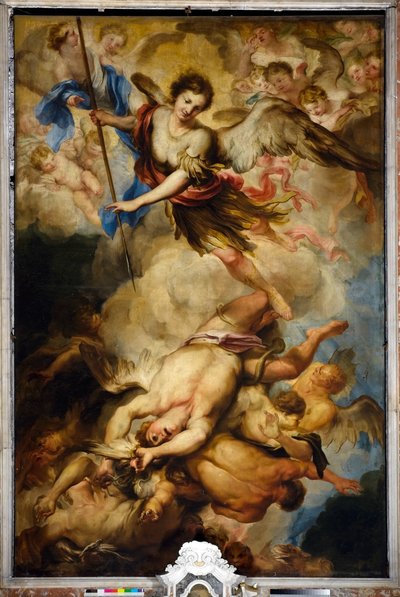 St. Michael the Archangel Defeats the Rebel Angels, c.1680 by Gregorio De Ferrari