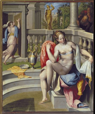 Suzanne in the Bath by Gregorio Pagani