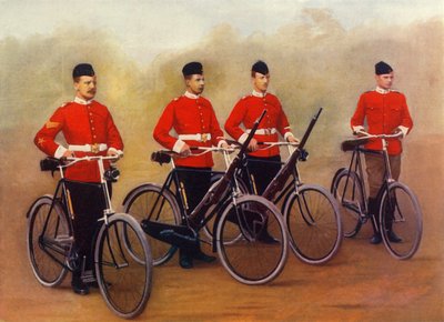 Cyclists - Lancashire Fusiliers, 1900 by Gregory and Co