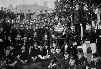 Naval cadets on board HMS Britannia, Dartmouth, Devon, 1895-1896 by Gregory and Co