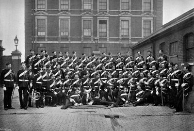 Non-Commissioned Officers of the 1st Life Guards at Knightsbridge Barracks, London, 1896 by Gregory and Co