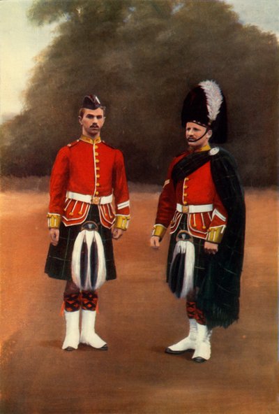 Private and Corporal of the Gordon Highlanders, 1900 by Gregory and Co