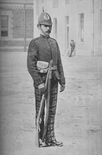 Sergeant, The Cameronians Scottish Rifles, c1880 by Gregory and Co