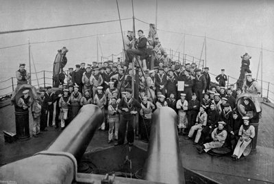 Some of the Company of the First-Class Battleship HMS Sans Pareil, 1896 by Gregory and Co