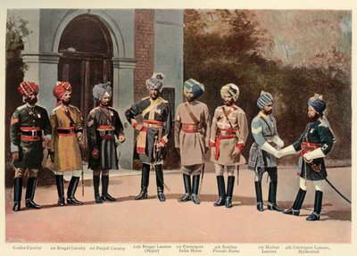 Types of Indian Cavalry by Gregory and Co