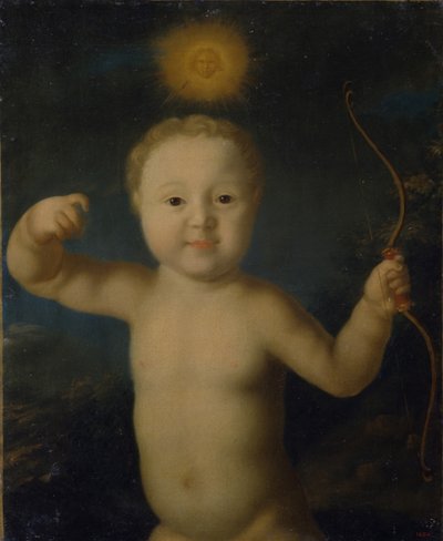 Portrait of Tsarevich Peter Petrovich of Russia as Cupid by Grigori Dmitrievich Molchanov