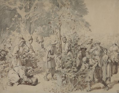 Grape Harvesting by Grigori Grigorevich Gagarin